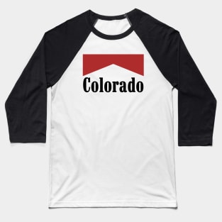 Funny Retro Colorado Logo Parody Baseball T-Shirt